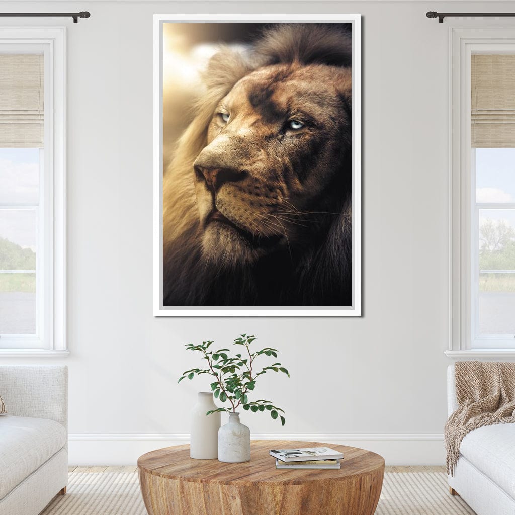 Lion Boss Canvas Wall Art
