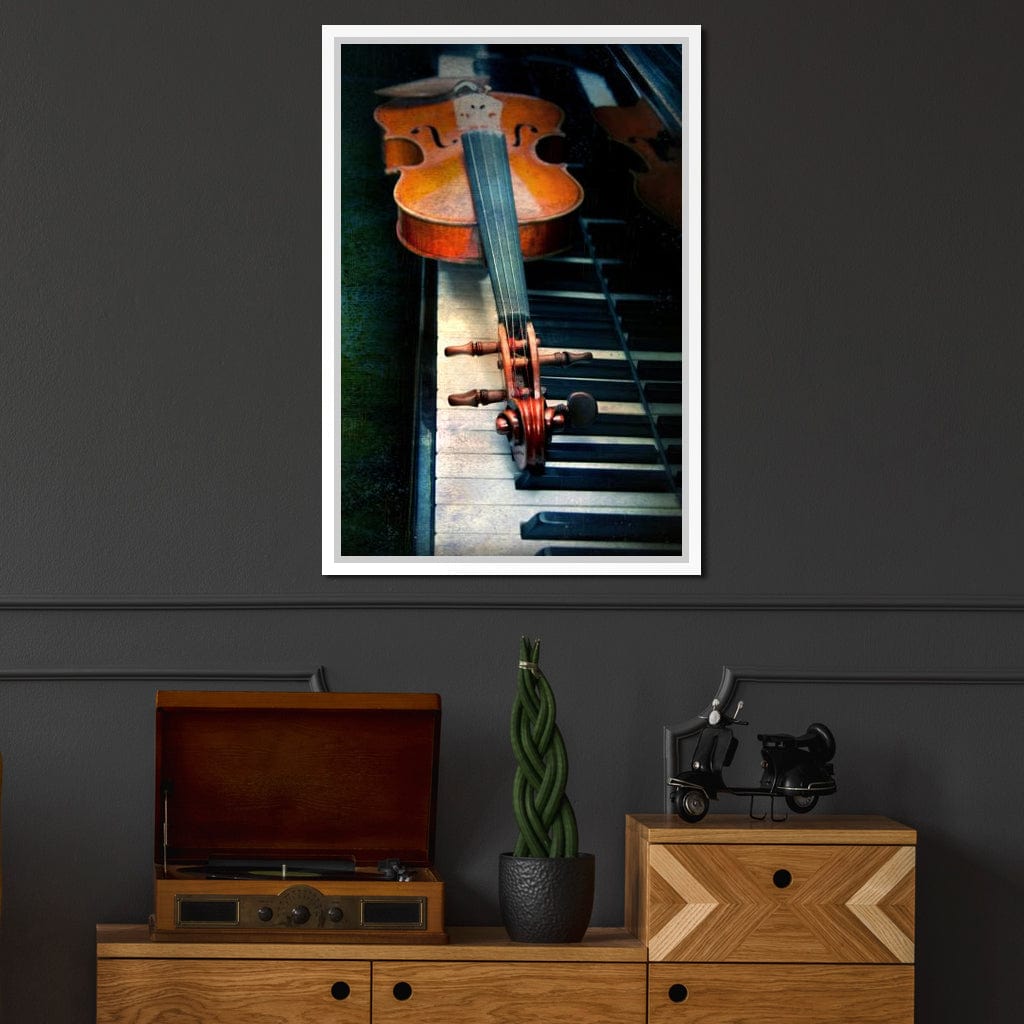 Piano & Violin Canvas Wall Art