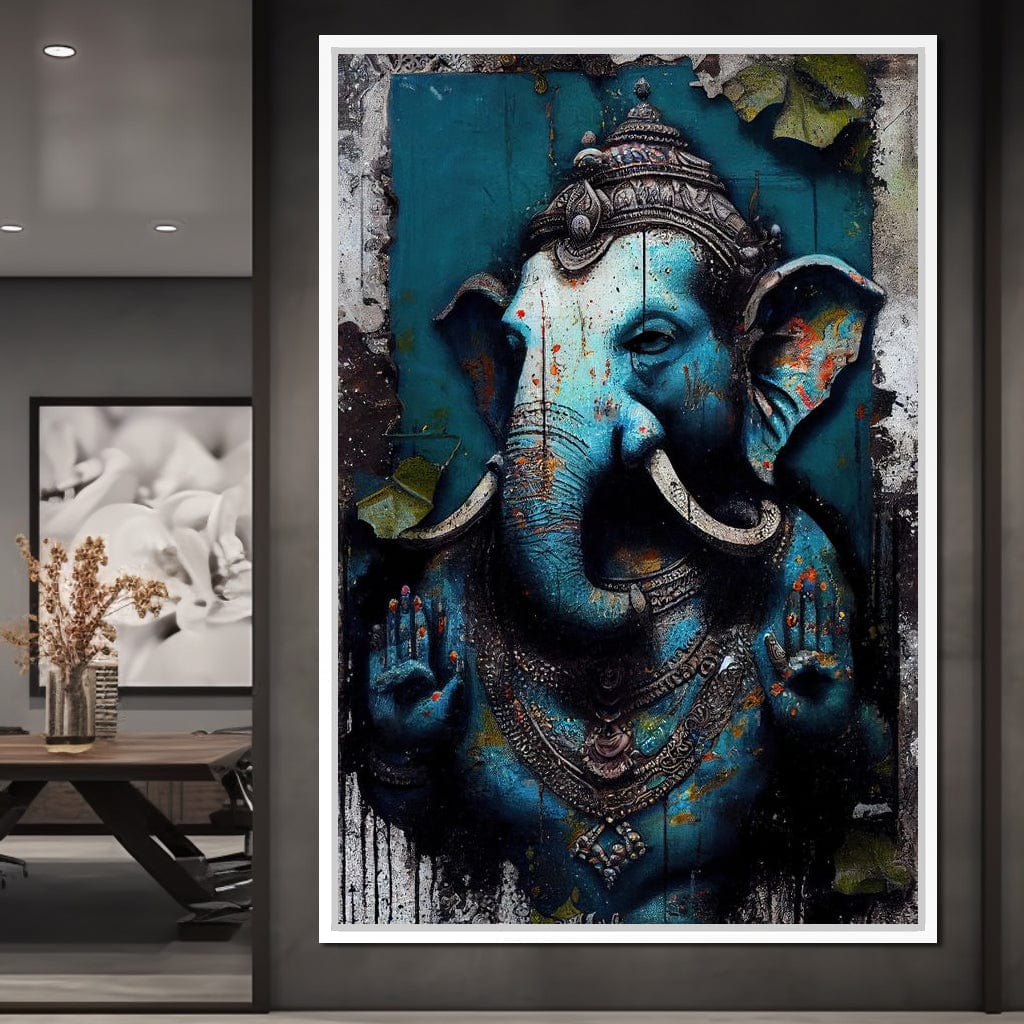 Wise Ganesha Canvas Wall Art
