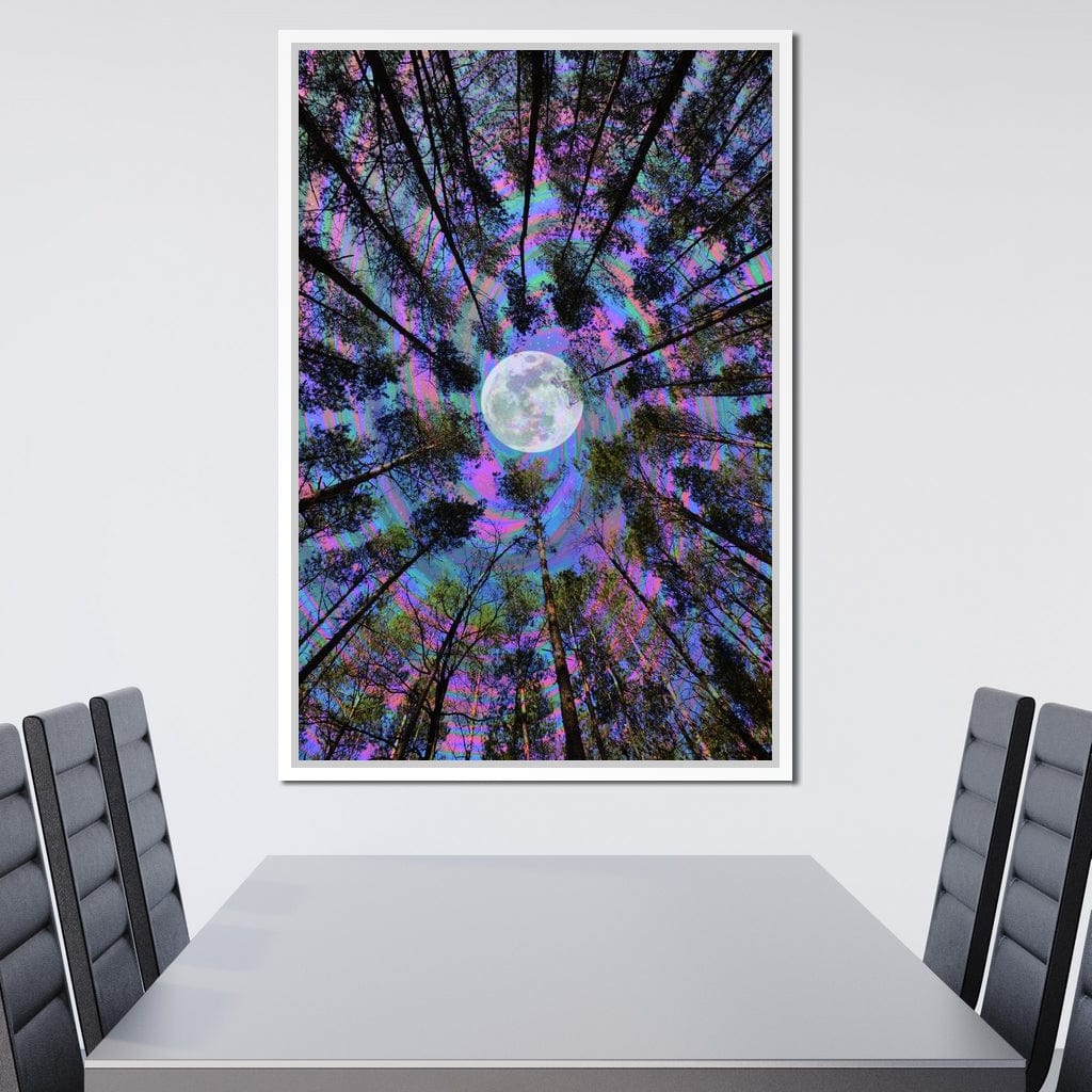 Moon Swirl Canvas Wall Art