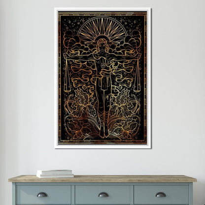 Zodiac sign Libra Canvas Wall Art