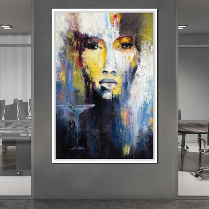 Martini Portrait Canvas Wall Art