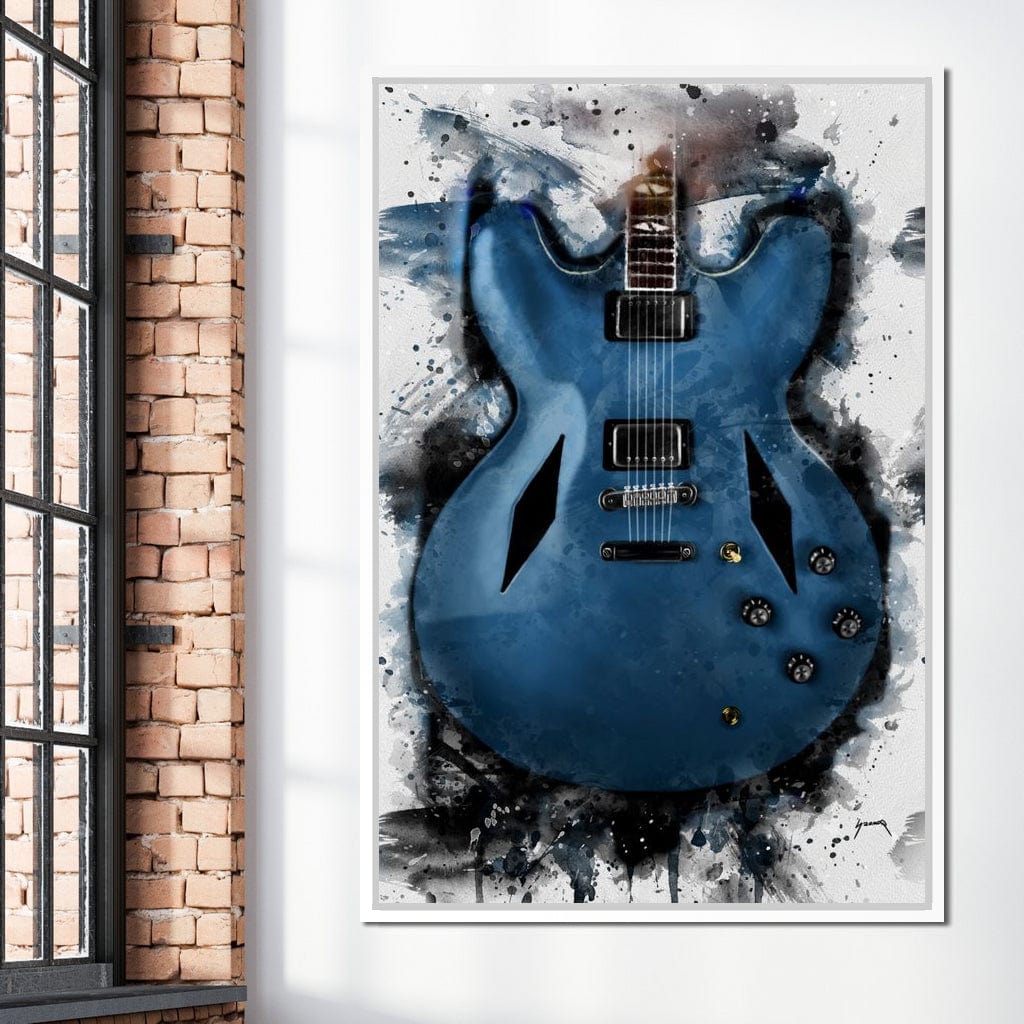 Dave Grohl's Electric Guitar Canvas Wall Art
