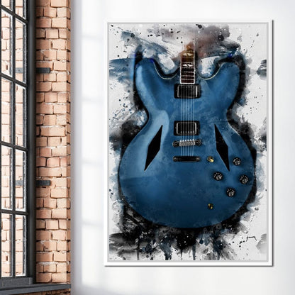 Dave Grohl's Electric Guitar Canvas Wall Art