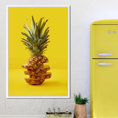 Sliced Pineapple Canvas Wall Art