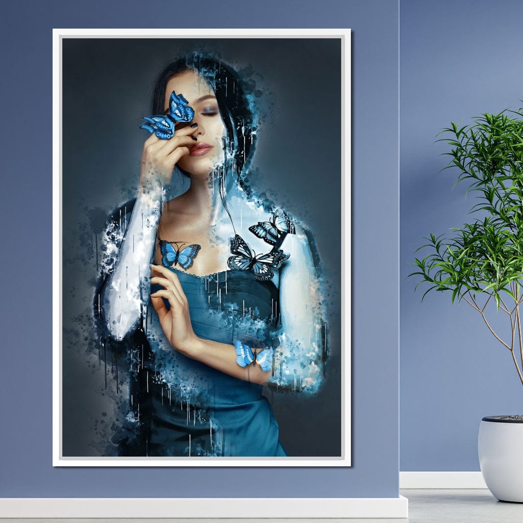 Butterfly Angel Canvas Wall Art