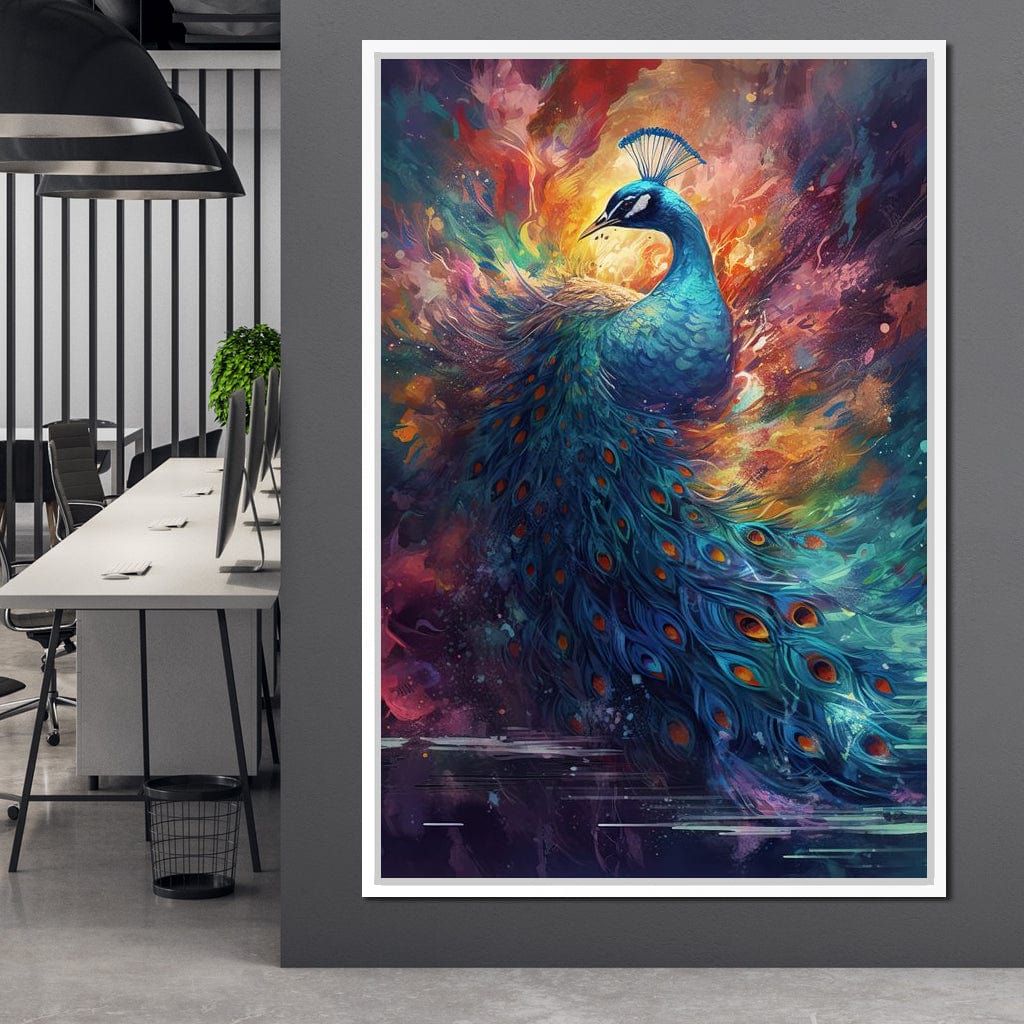 Sacred Peacock Canvas Wall Art