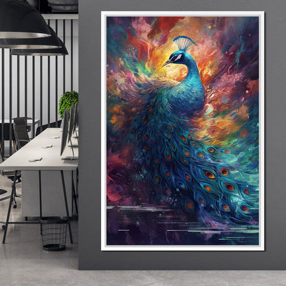 Sacred Peacock Canvas Wall Art