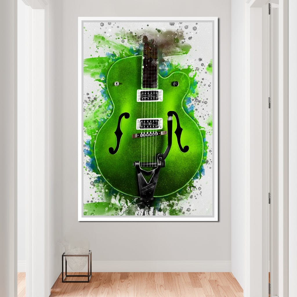 Brian Setzer's Guitar Canvas Wall Art