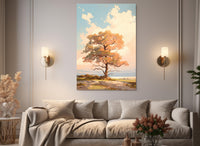 Oak Tree Canvas Print – Abstract Nature Art | Framed & Ready to Hang Canvas