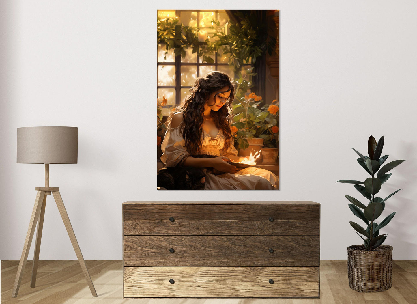 Hestia Canvas Print – Greek Mythology Art | Ready to Hang Gallery Wrapped Cotton Canvas