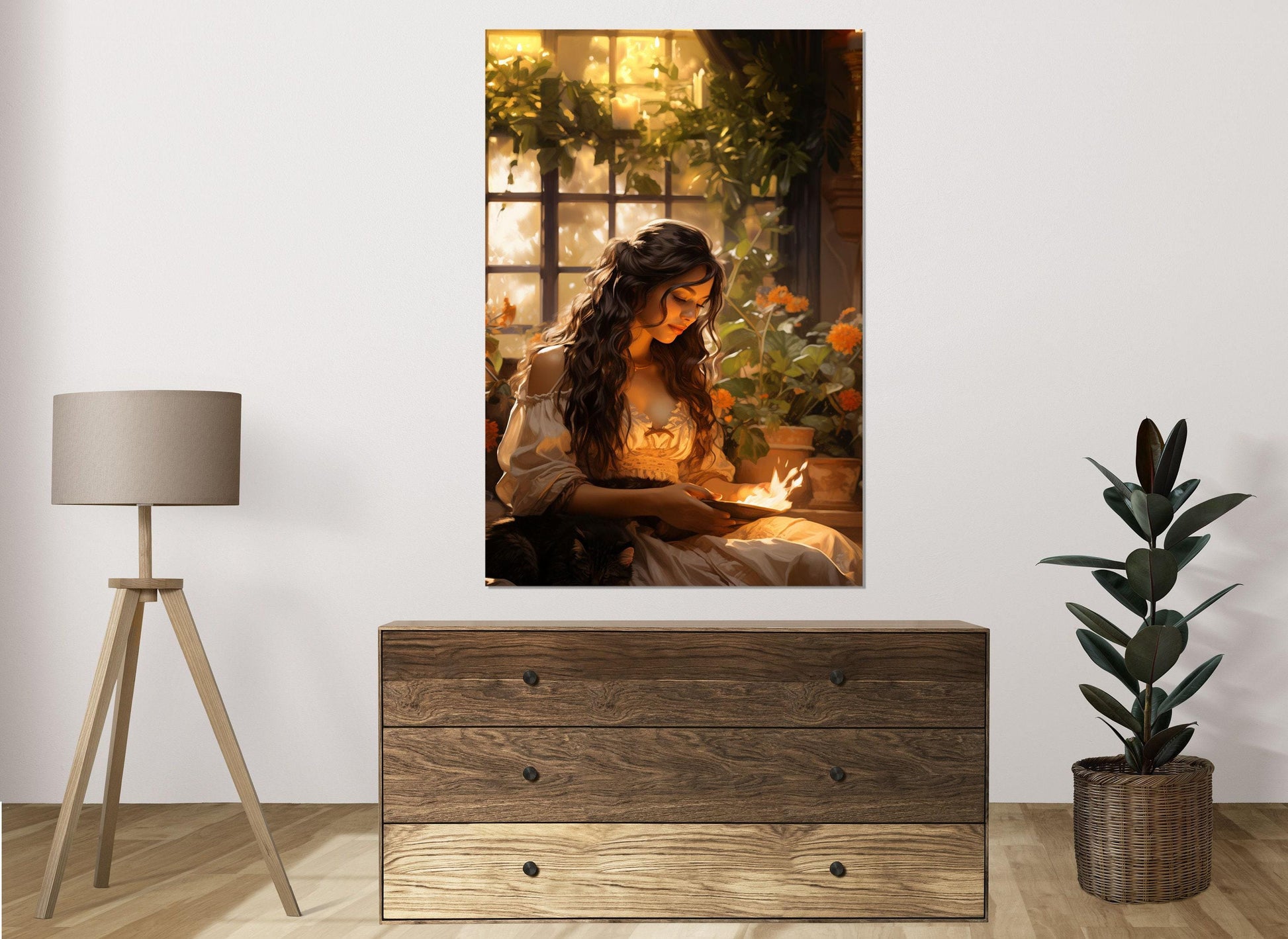 Hestia Canvas Print – Greek Mythology Art | Ready to Hang Gallery Wrapped Cotton Canvas