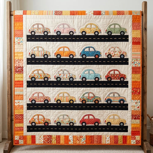 Fabric Car Quilt Blanket
