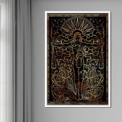 Zodiac sign Libra Canvas Wall Art