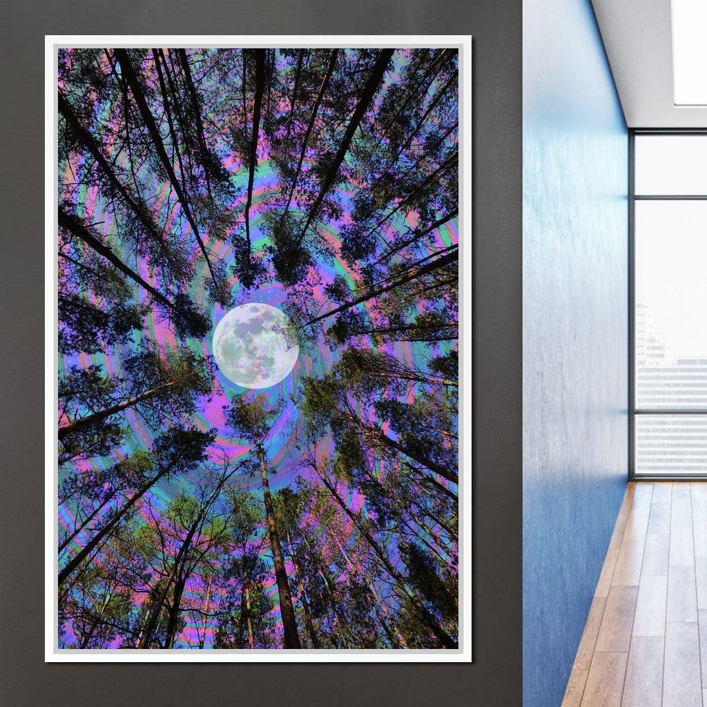 Moon Swirl Canvas Wall Art