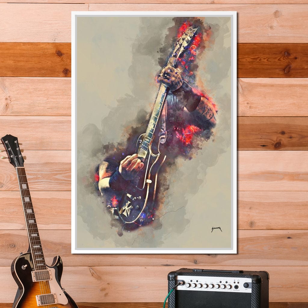 James Hetfield's Electric Guitar Canvas Wall Art