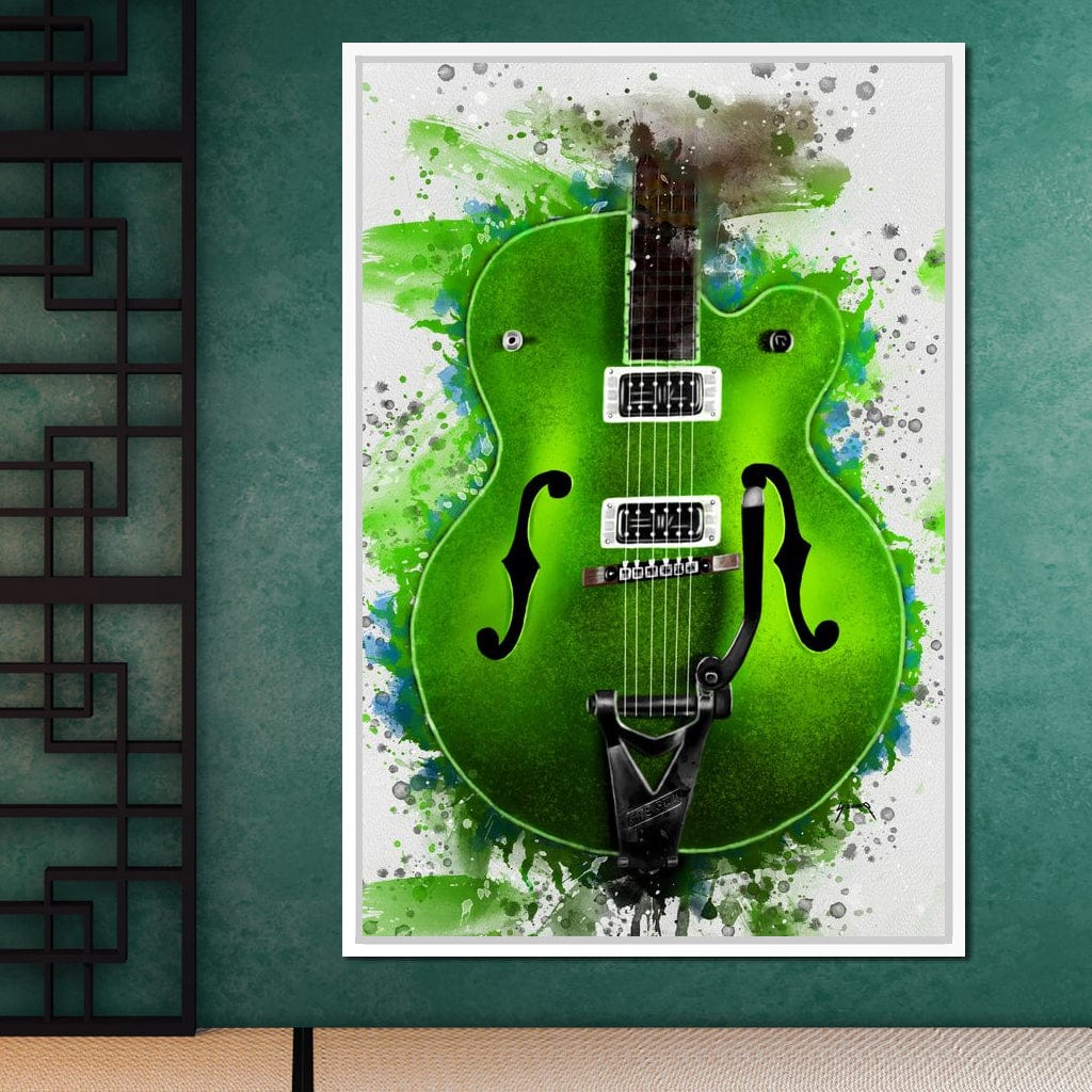 Brian Setzer's Guitar Canvas Wall Art