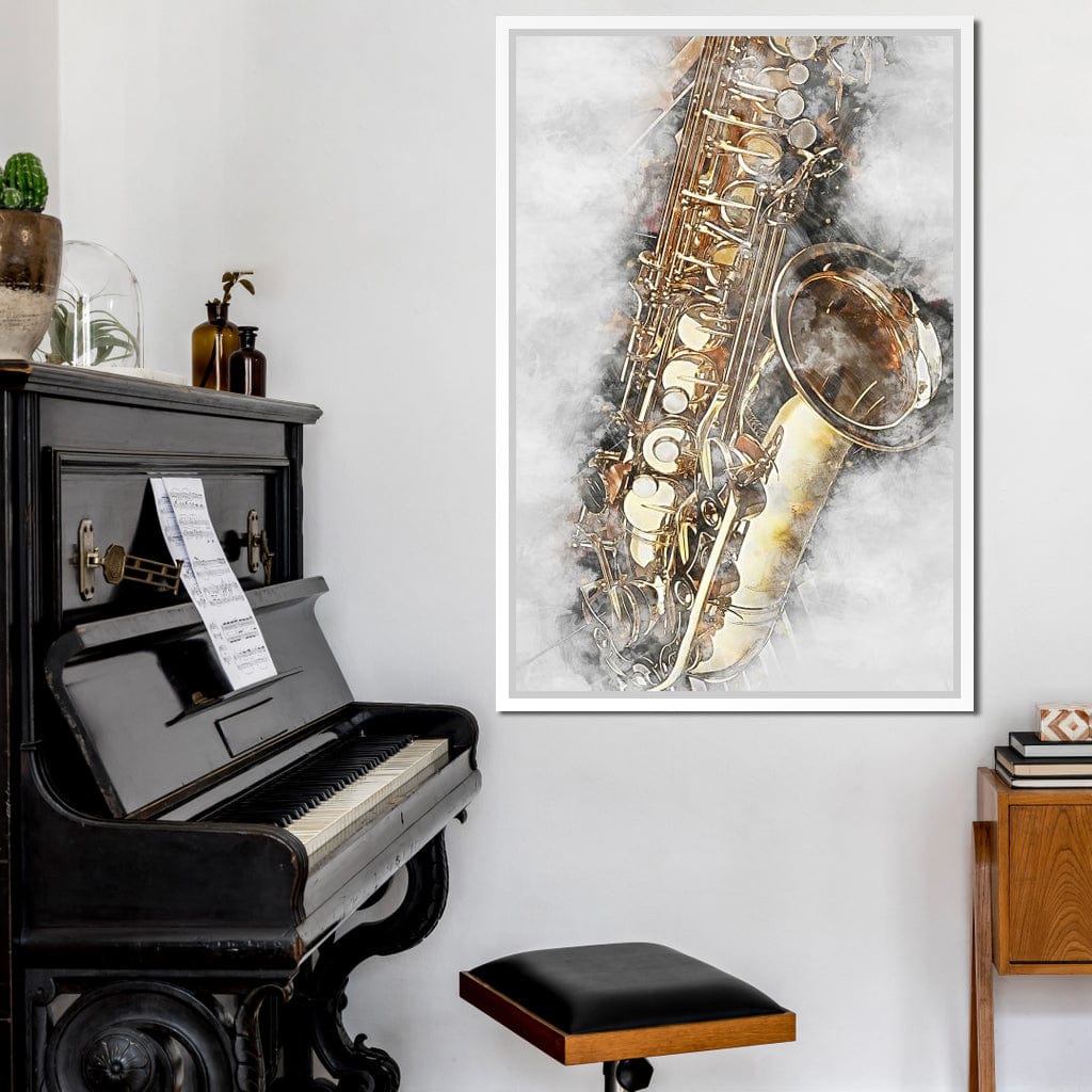 Saxophone - Mateo Canvas Wall Art