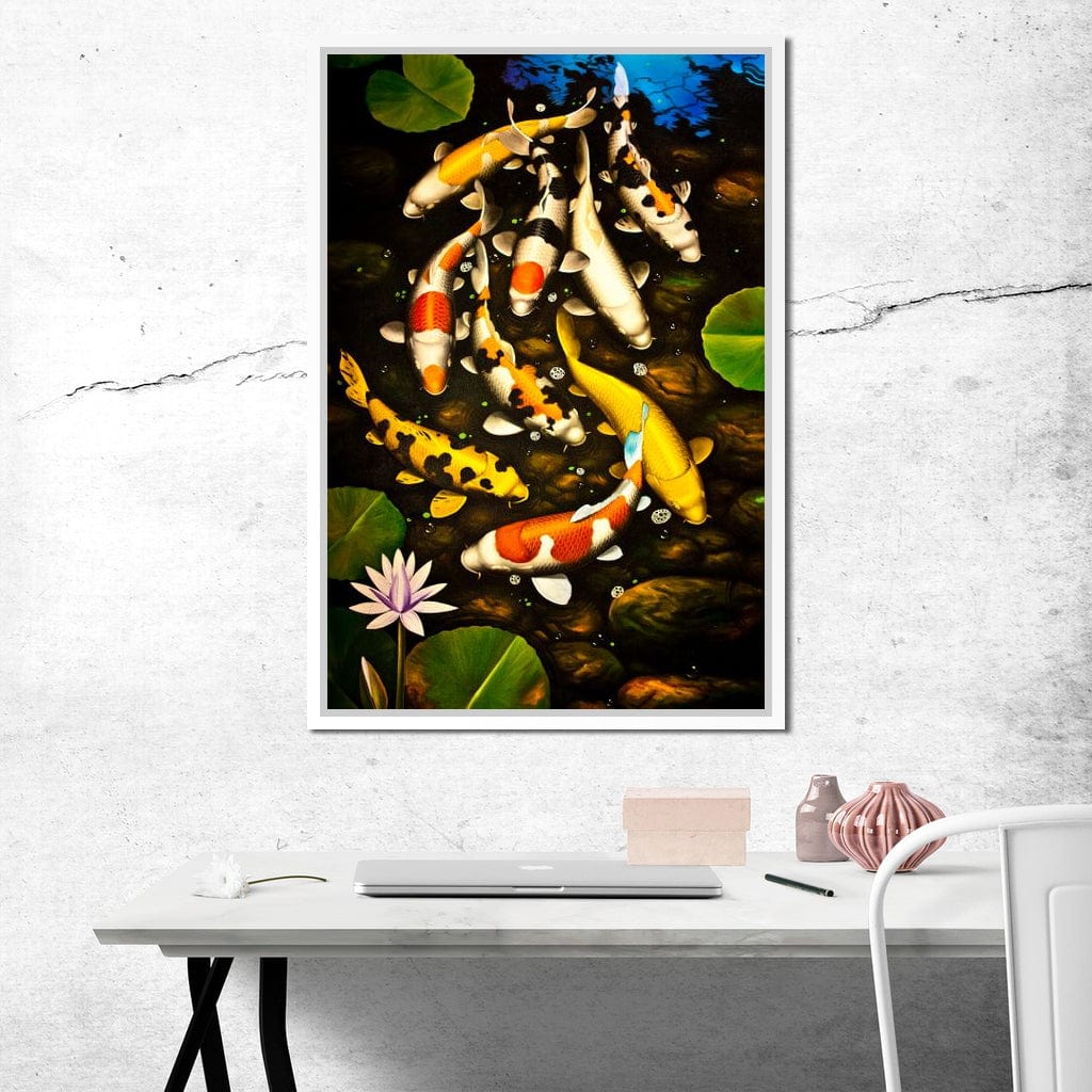 Koi Fishes Canvas Wall Art
