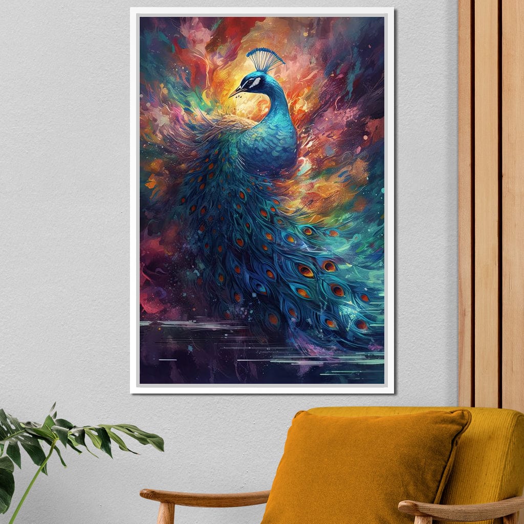 Sacred Peacock Canvas Wall Art