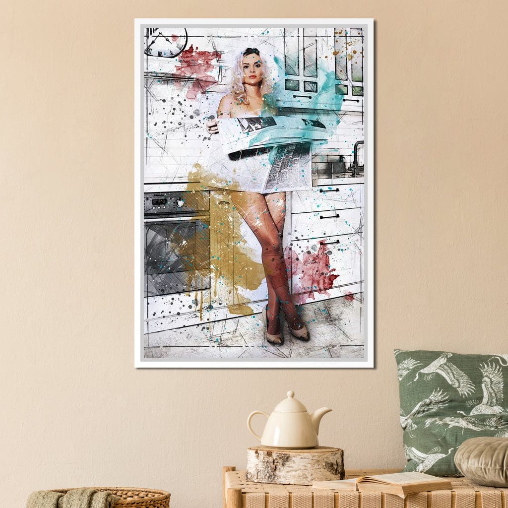 Morning News Canvas Wall Art