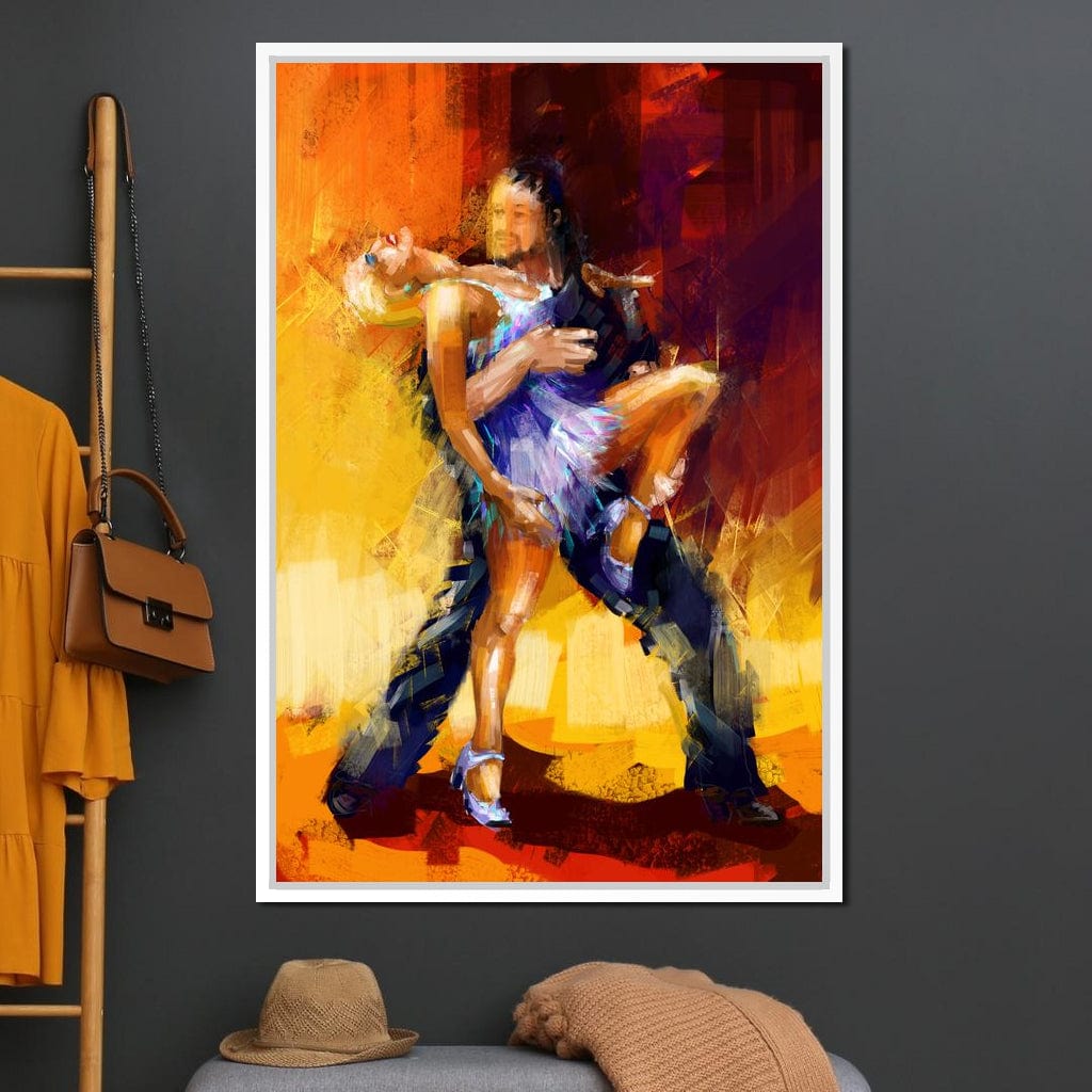 Rumba Dancers Canvas Wall Art