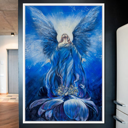 Blue Angel Canvas Wall Art