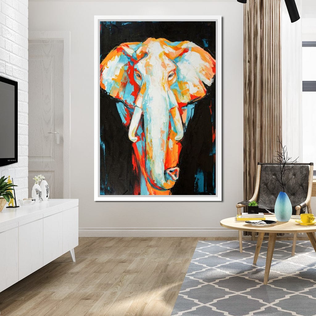 Elephant v2 Canvas Wall Art