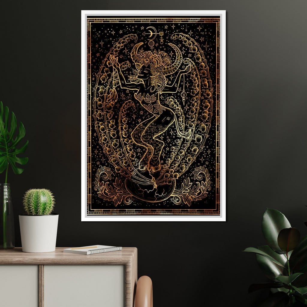 Zodiac sign Taurus Canvas Wall Art