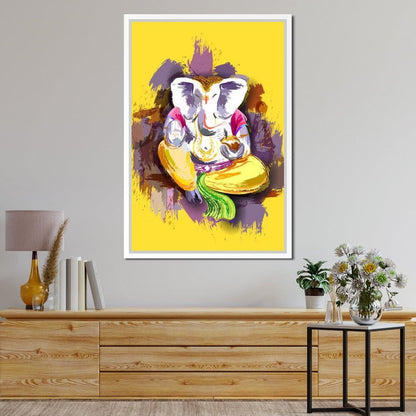 Jai Shree Ganesh Canvas Wall Art