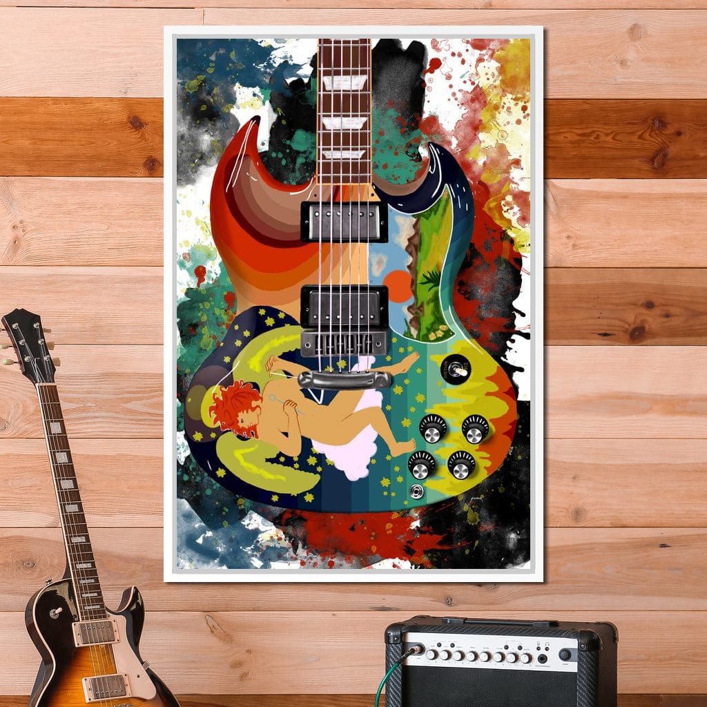 Eric Clapton's Solid Guitar Canvas Wall Art