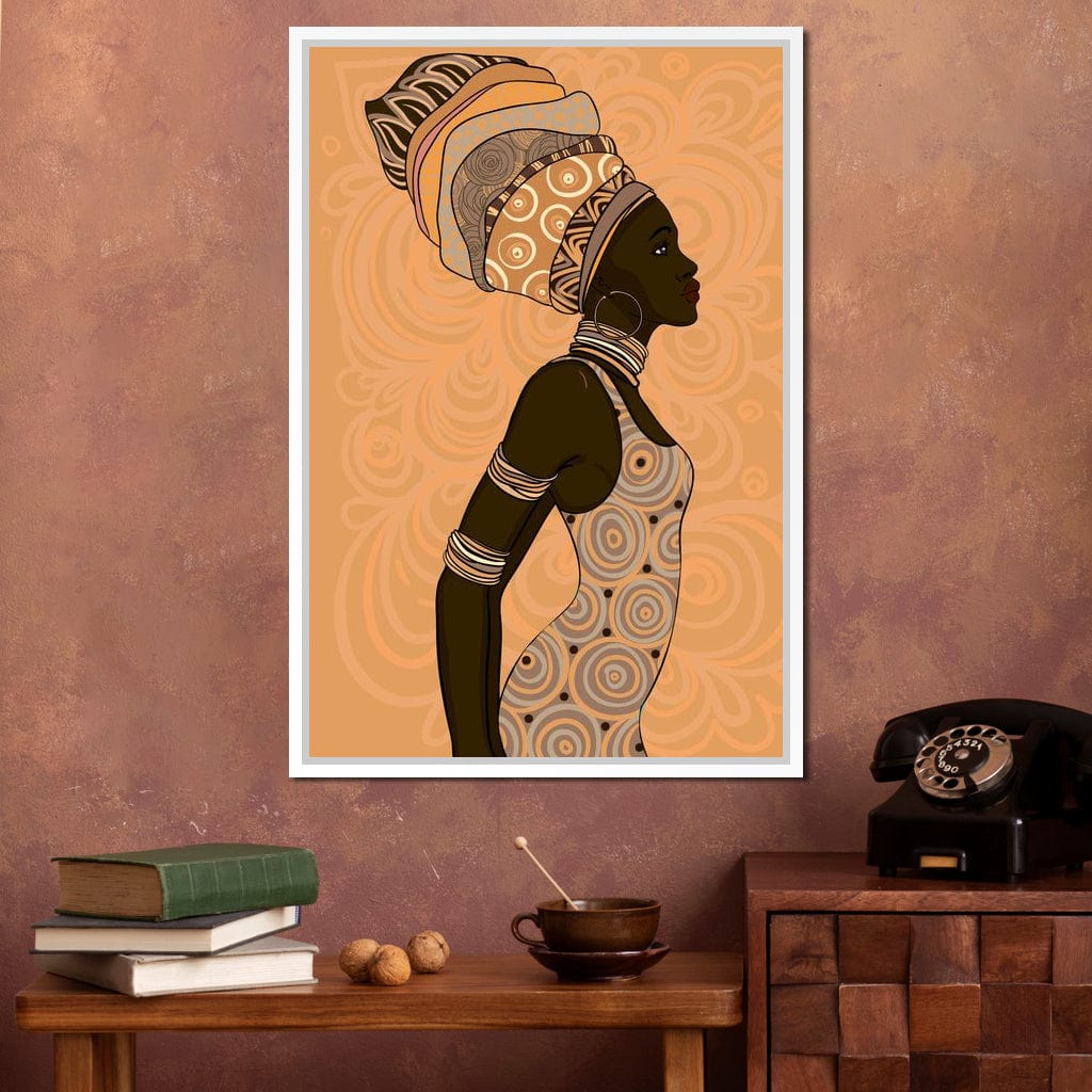 African Lady Canvas Wall Art