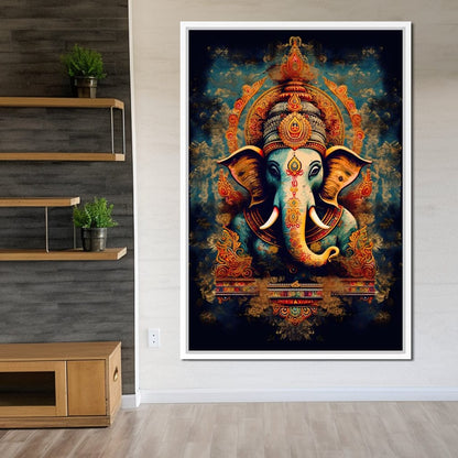 Tranquil Ganesha Canvas Wall Art