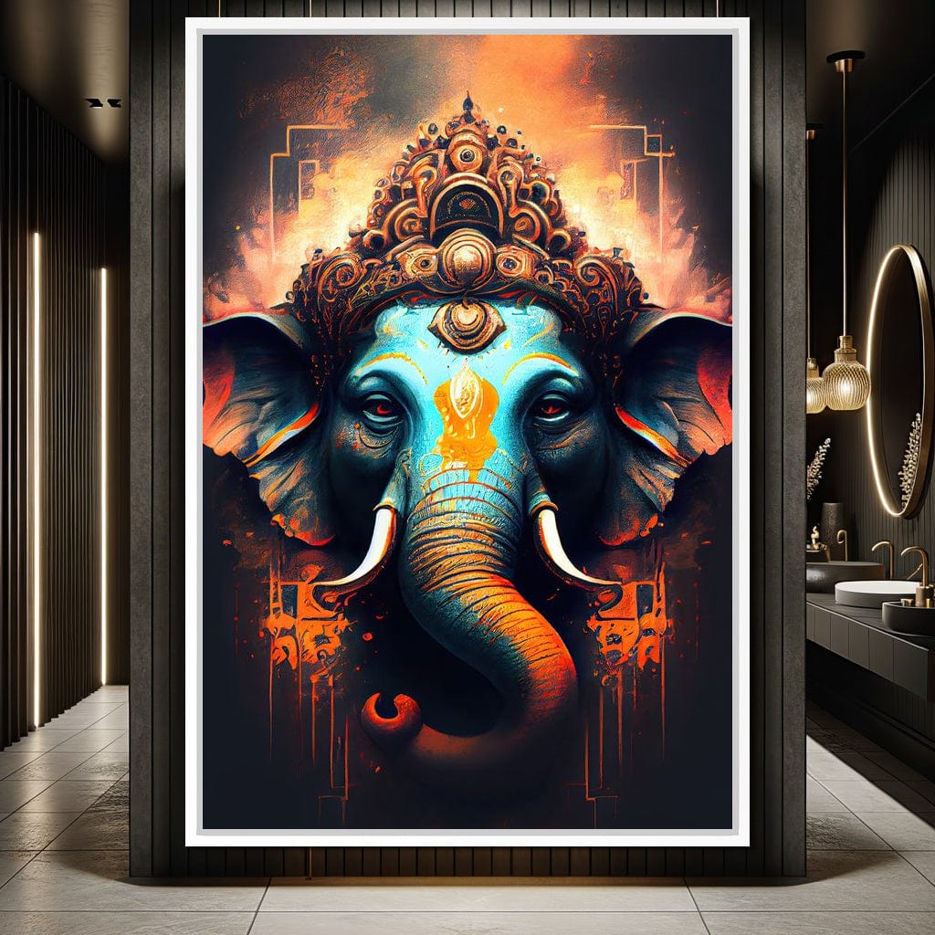 Ganesha's Strength Canvas Wall Art