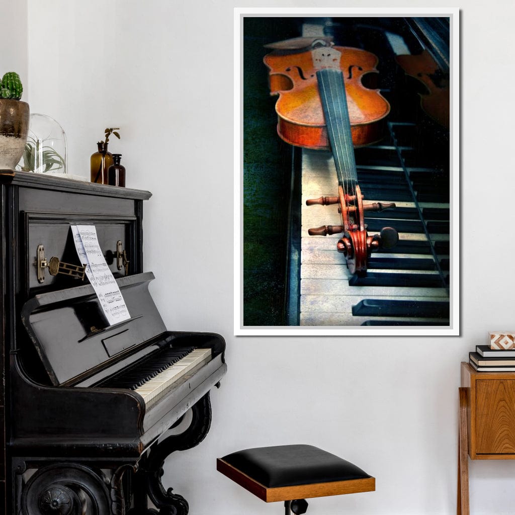 Piano & Violin Canvas Wall Art