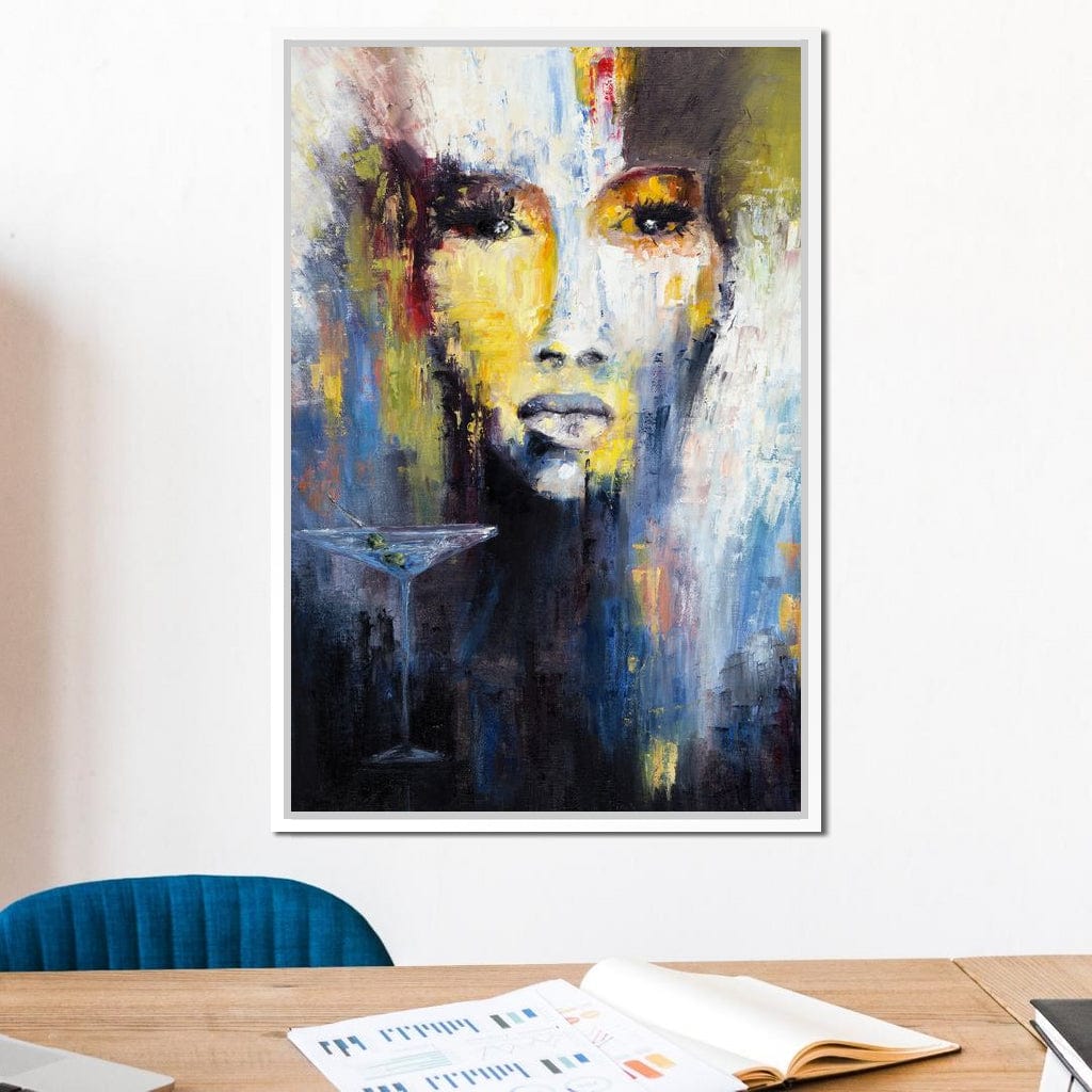 Martini Portrait Canvas Wall Art