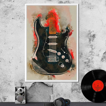 David Gilmour's Guitar Canvas Wall Art