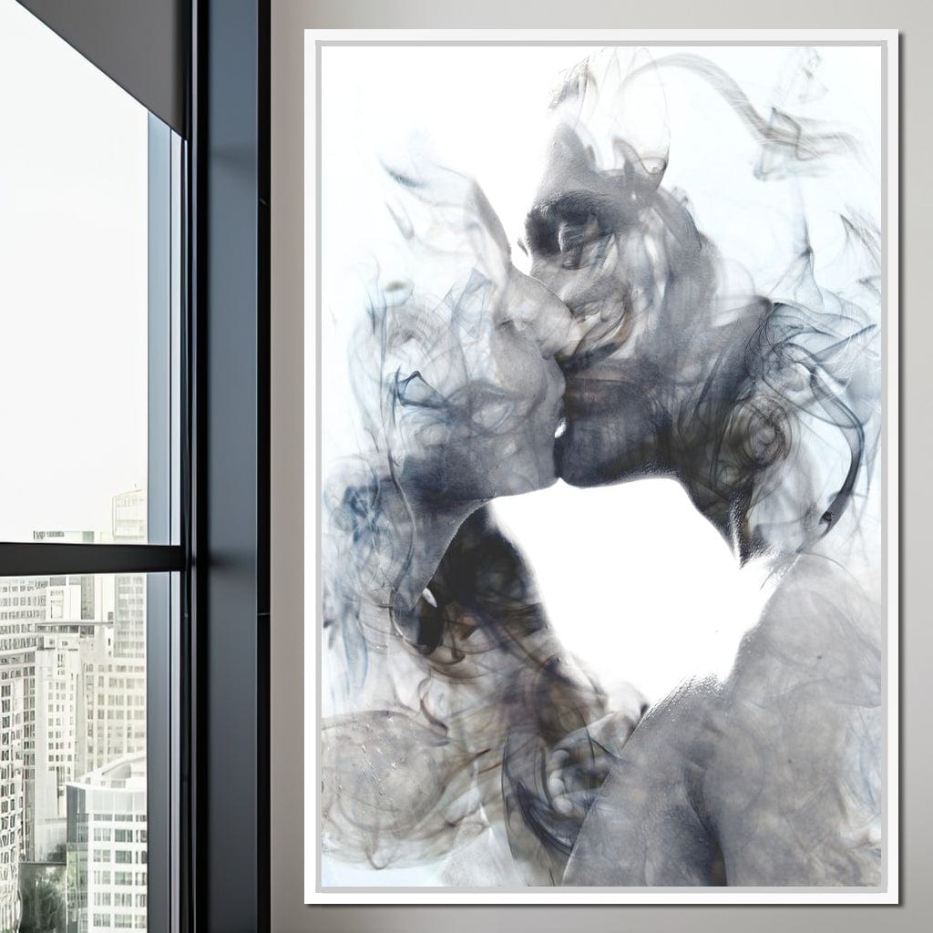 Romantic Kiss Canvas Wall Art