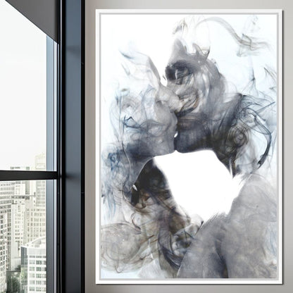 Romantic Kiss Canvas Wall Art
