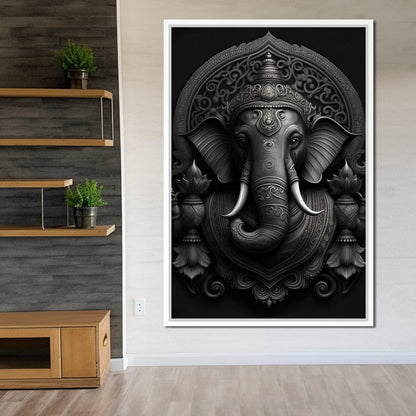 Ganesha's Might Canvas Wall Art