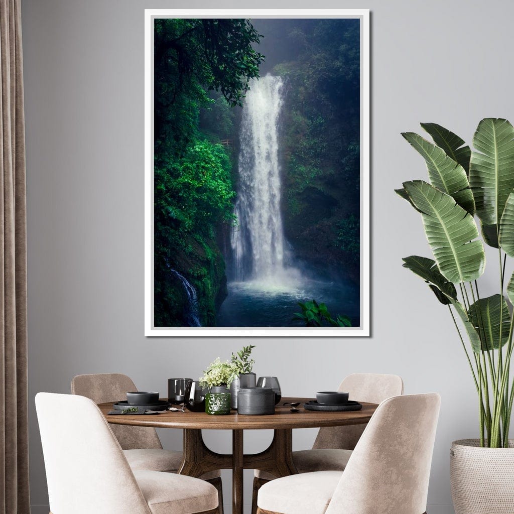 Waterfall in Costa Rica Canvas Wall Art