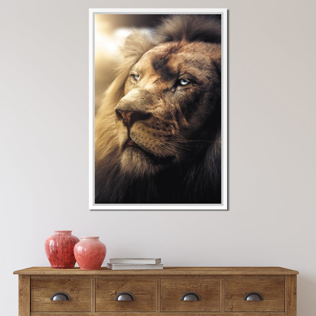 Lion Boss Canvas Wall Art
