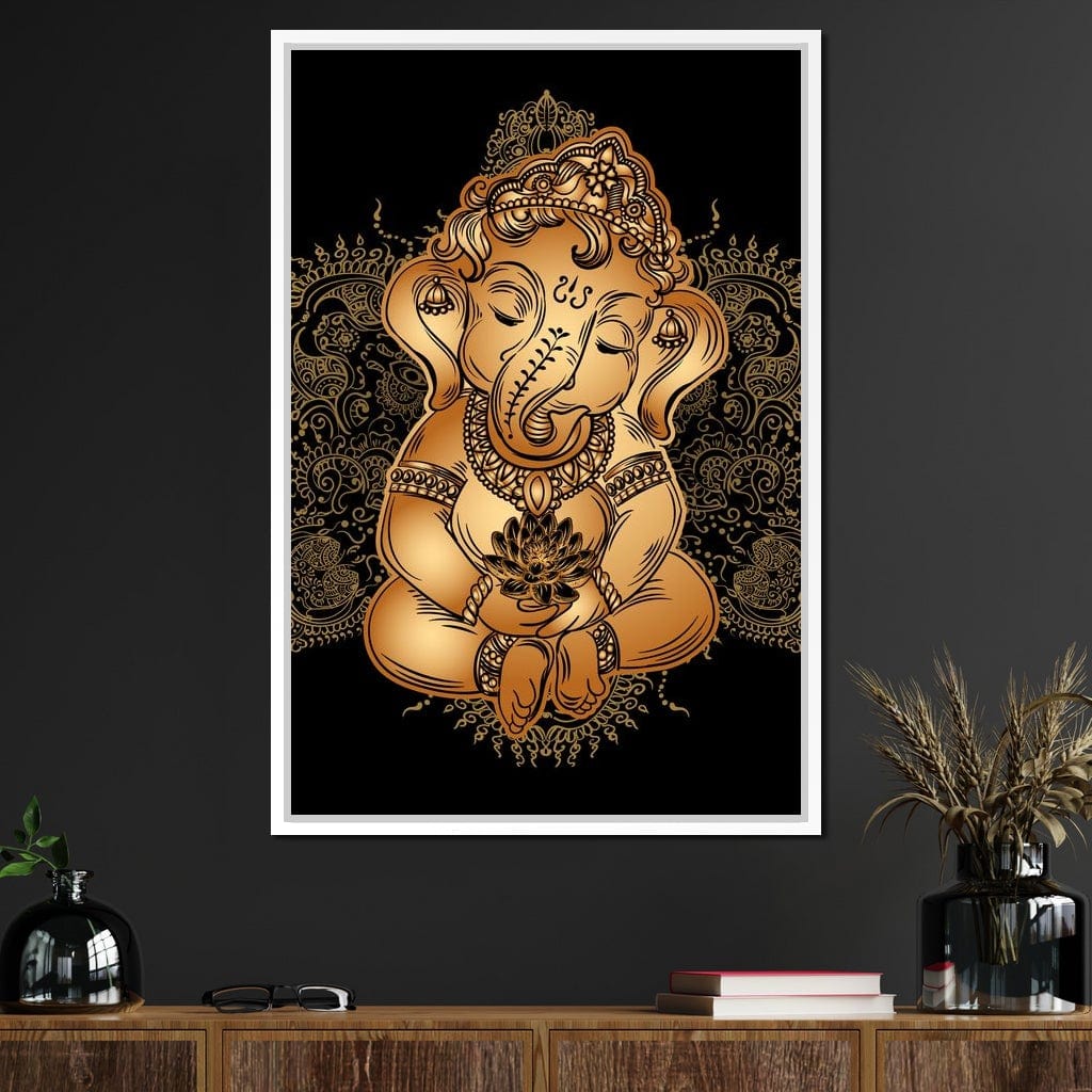 Baby Ganesh Canvas Wall Art