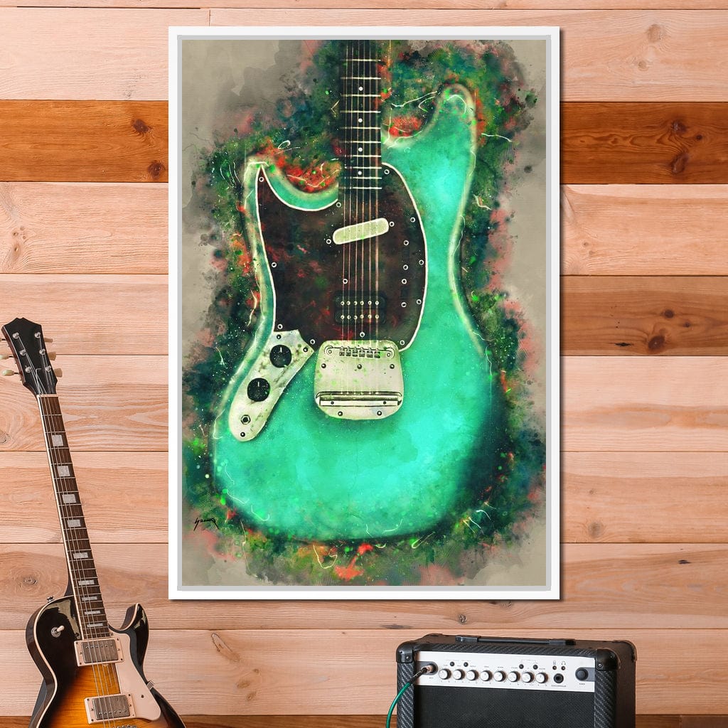 Kurt Cobain's Guitar Canvas Wall Art