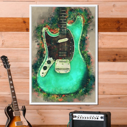 Kurt Cobain's Guitar Canvas Wall Art
