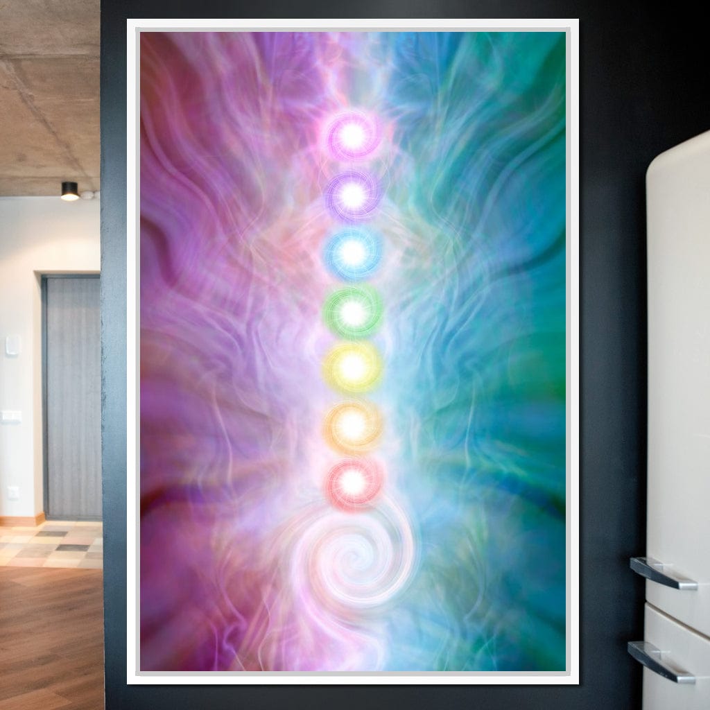 Kundalini Energy Chakra Canvas Wall Art