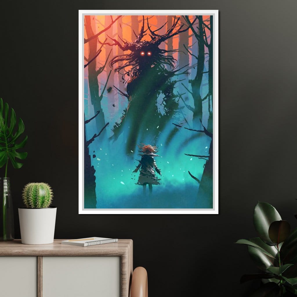 Witch in the Woods Canvas Wall Art