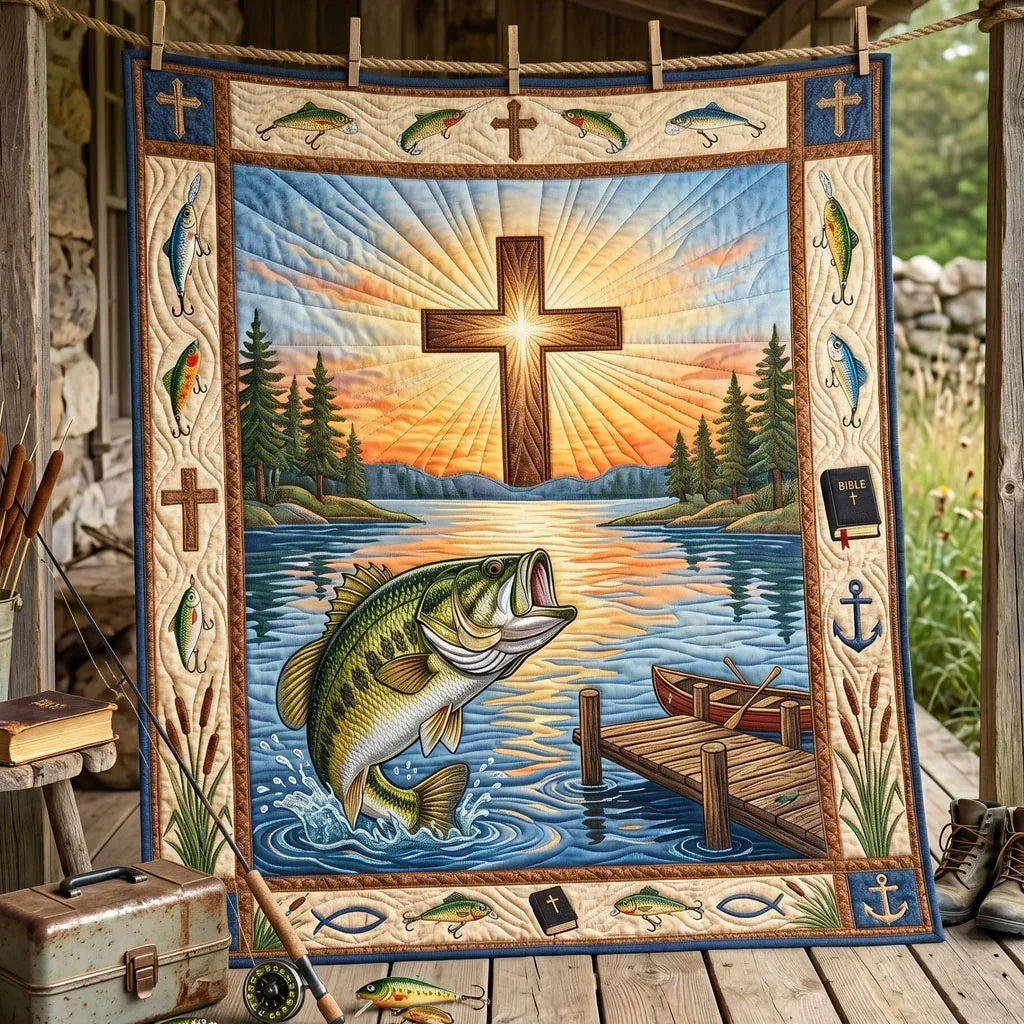 Faithful Catch Quilt Blanket
