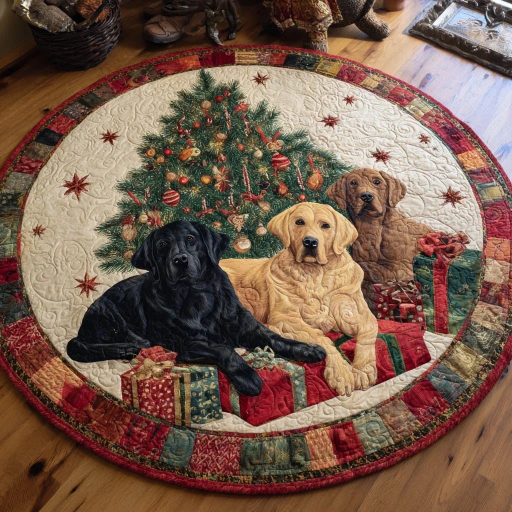 Faithful Friends Quilted Round Mat