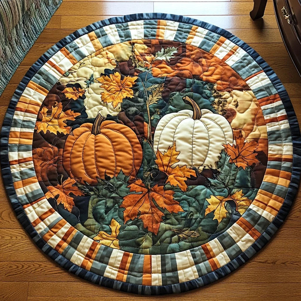 Fall Bliss Quilted Round Mat